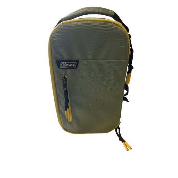 💖Coleman Green & Yellow Crossbody Bag With Adjustable Strap - Picture 3 of 7